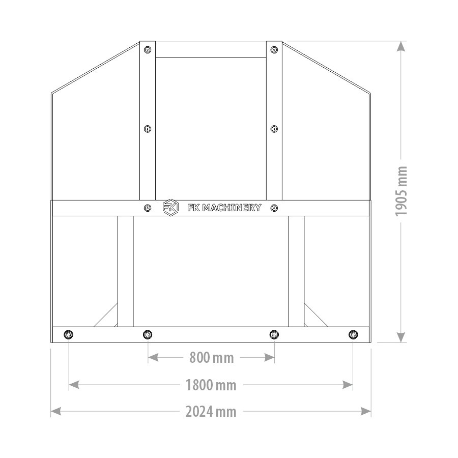 FK Machinery heinapallikahvel - TELESKOOPLAADURILE - Pilt 2