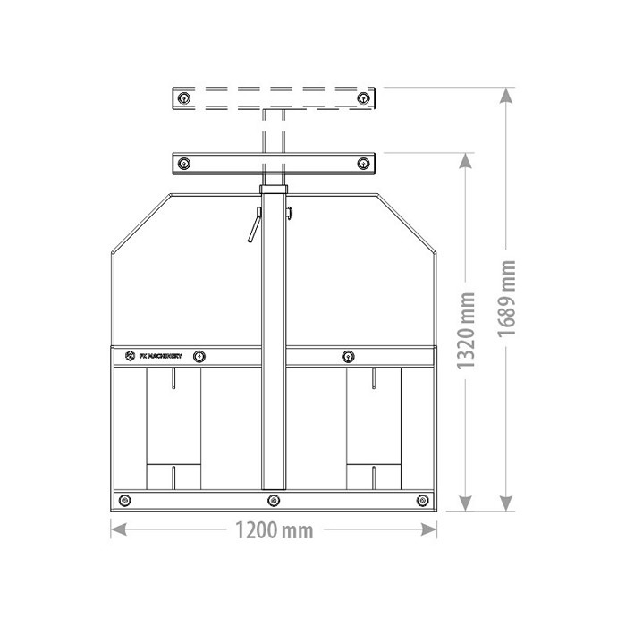 FK Machinery heinapallikahvel + BIG BAG konks - Pilt 6