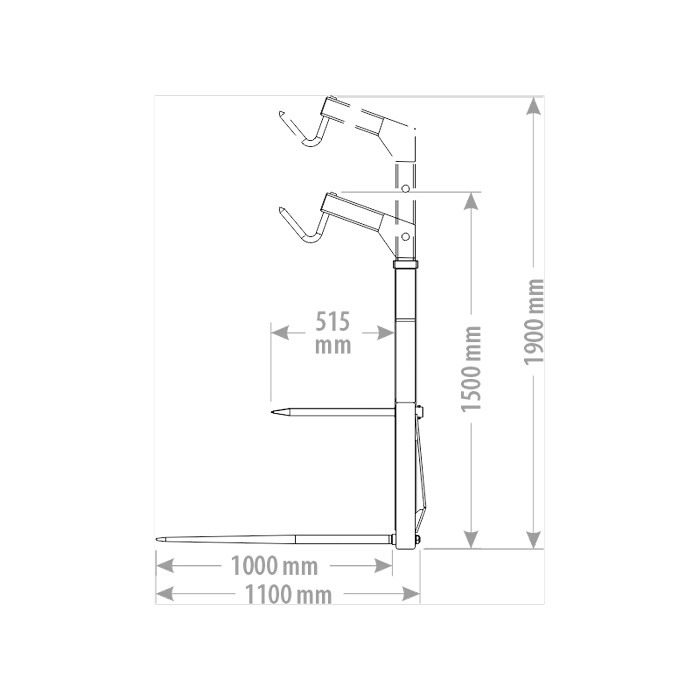 FK Machinery heinapallikahvel + BIG BAG konks - Pilt 5