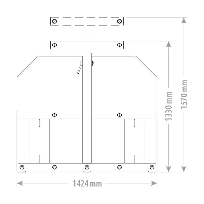 FK Machinery heinapallikahvel + BIG BAG konks - Pilt 3