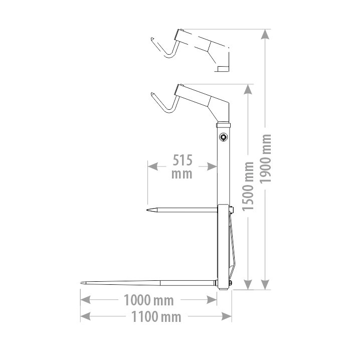 FK Machinery heinapallikahvel + BIG BAG konks - Pilt 2